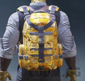 Backpack Yellow Abstract, Uncommon camo in Call of Duty Mobile