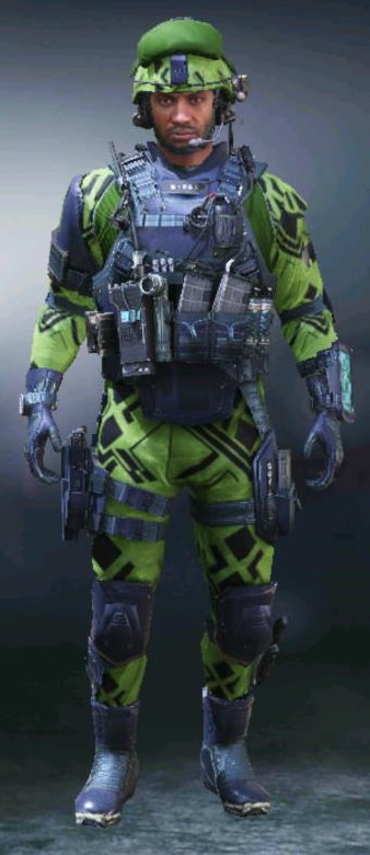 Captain - Black Lime, Rare Soldier in Call of Duty Mobile
