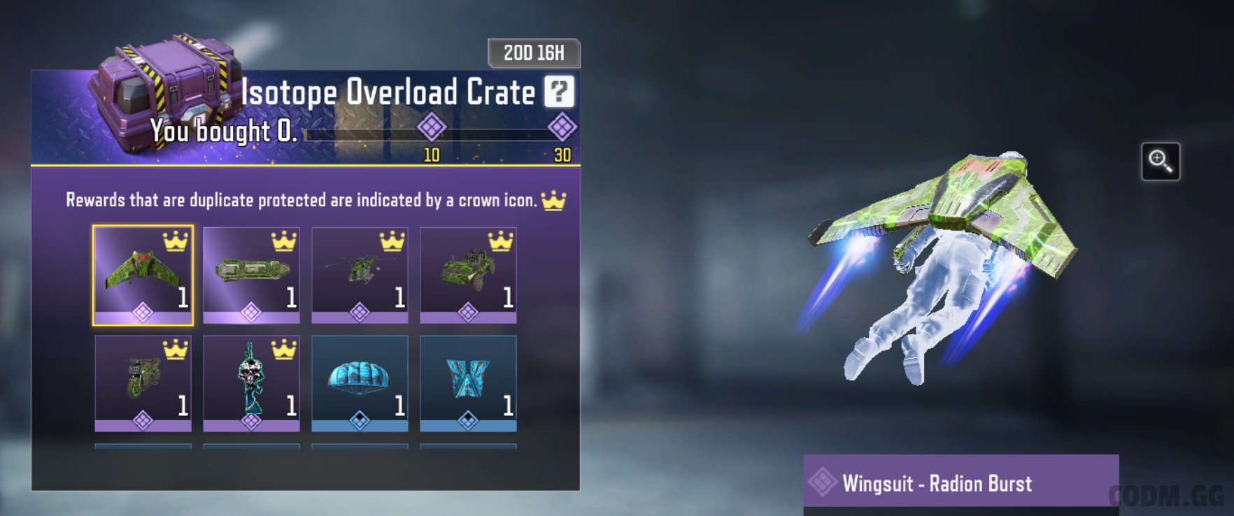 Isotope Overload Crate now available