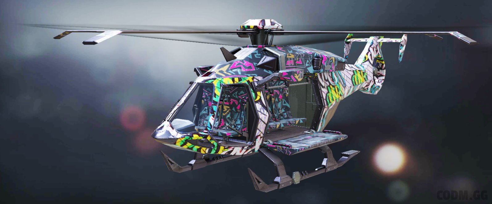 Helicopter Street Art, Rare camo in Call of Duty Mobile