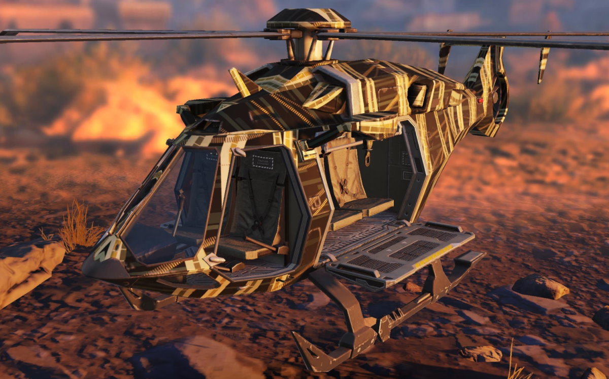 Helicopter Reticulated, Uncommon camo in Call of Duty Mobile