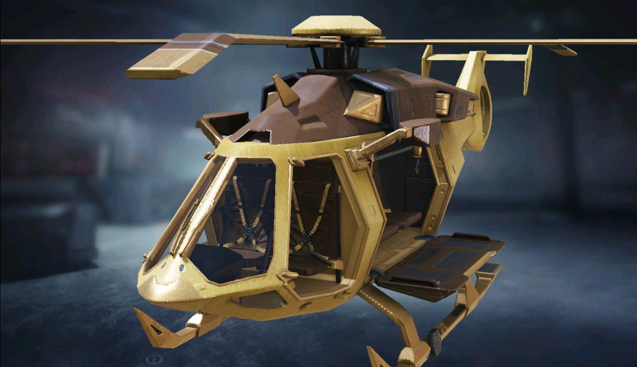 Helicopter Brushed Yellow, Rare camo in Call of Duty Mobile