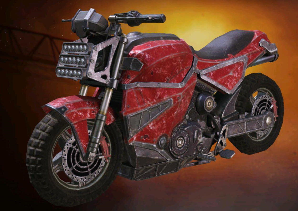 Motorcycle Wasteland Red, Uncommon camo in Call of Duty Mobile