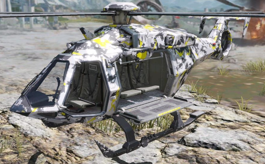 Helicopter Yellow Snow, Uncommon camo in Call of Duty Mobile