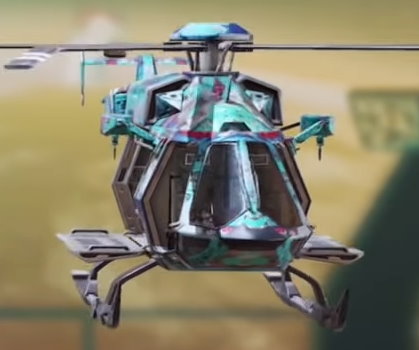 Helicopter Blue Graffiti, Uncommon camo in Call of Duty Mobile