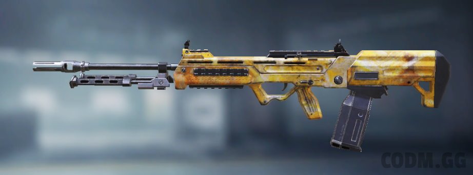 S36 Yellow Abstract, Uncommon camo in Call of Duty Mobile