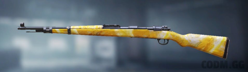 Kilo Bolt-Action Yellow Abstract, Uncommon camo in Call of Duty Mobile