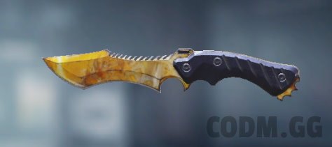 Knife Yellow Abstract, Uncommon camo in Call of Duty Mobile