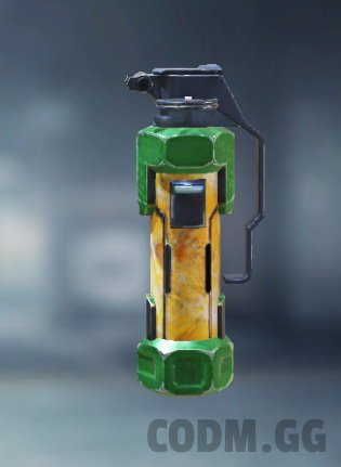 Concussion Grenade Yellow Abstract, Uncommon camo in Call of Duty Mobile
