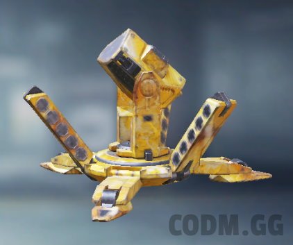 Trophy System Yellow Abstract, Uncommon camo in Call of Duty Mobile