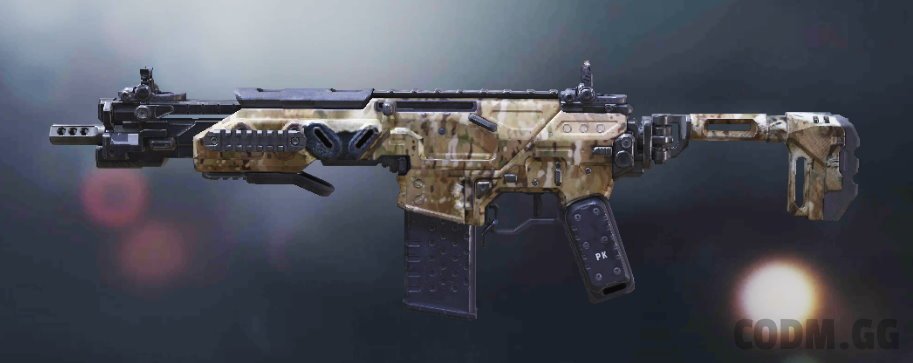Peacekeeper MK2 Ripped Camo, Uncommon camo in Call of Duty Mobile