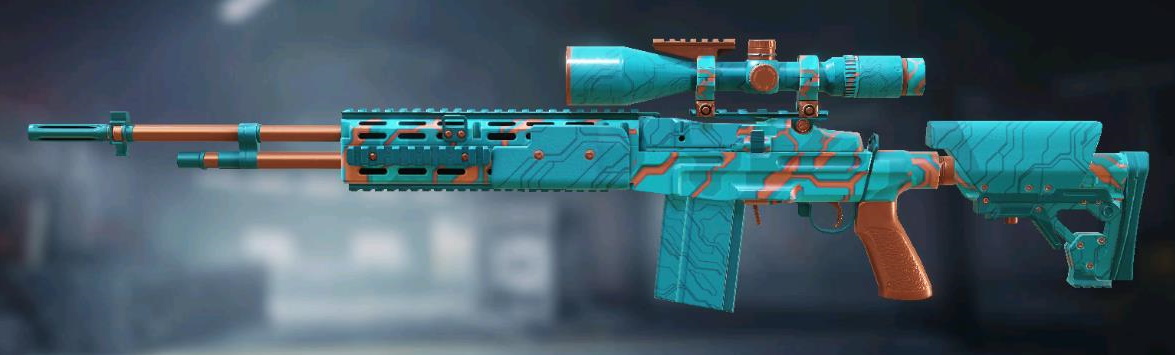 M21 EBR Turquoise, Rare camo in Call of Duty Mobile