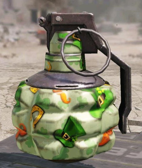 Frag Grenade St. Patrick's Day, Uncommon camo in Call of Duty Mobile