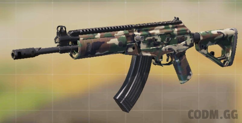 CR-56 AMAX Modern Woodland, Common camo in Call of Duty Mobile