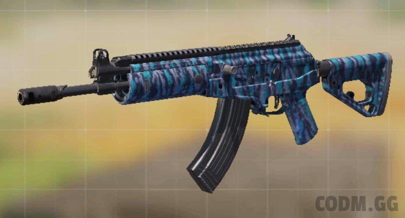 CR-56 AMAX Blue Iguana, Common camo in Call of Duty Mobile