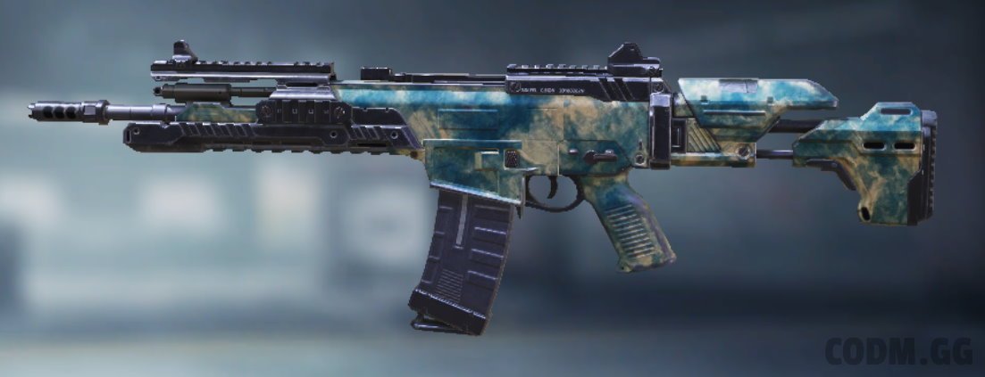 LK24 Urban Blue Navy, Uncommon camo in Call of Duty Mobile
