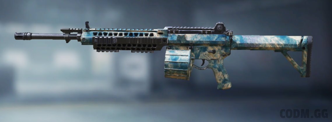M4LMG Urban Blue Navy, Uncommon camo in Call of Duty Mobile