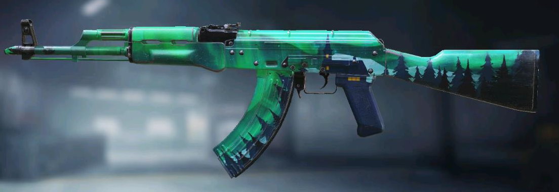 AK-47 Aurora Borealis, Rare camo in Call of Duty Mobile