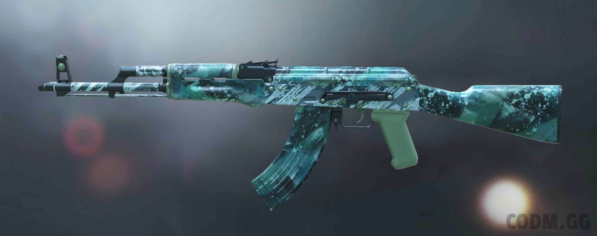 AK-47 Blue Scratch, Rare camo in Call of Duty Mobile