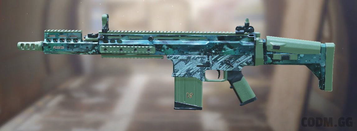 DR-H Blue Scratch, Rare camo in Call of Duty Mobile