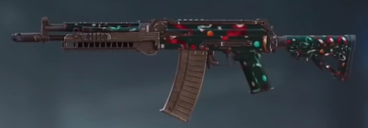 AK117 Holiday Ribbons, Uncommon camo in Call of Duty Mobile