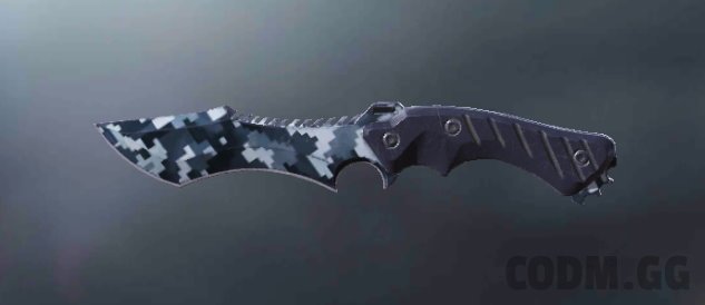 Knife Navy Digital, Uncommon camo in Call of Duty Mobile