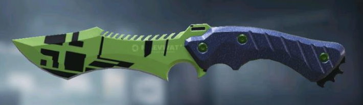 Knife Black Lime, Rare camo in Call of Duty Mobile