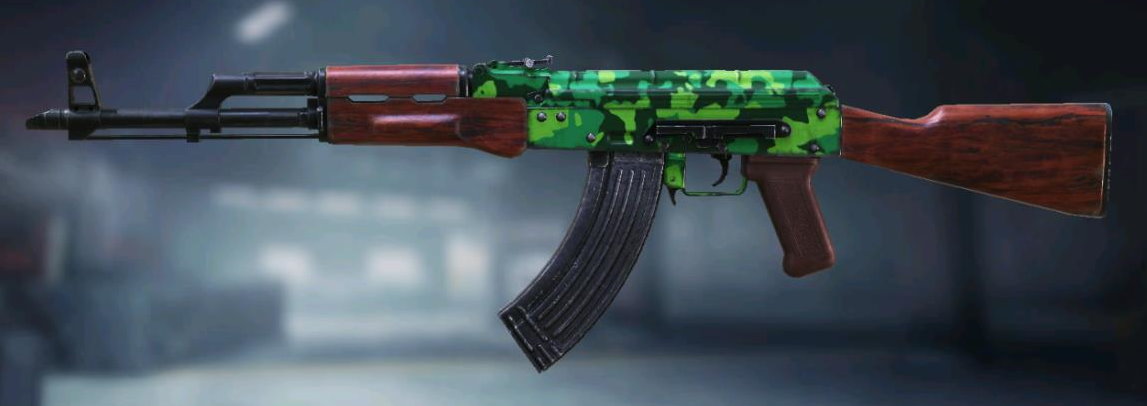 AK-47 Neon Green, Uncommon camo in Call of Duty Mobile