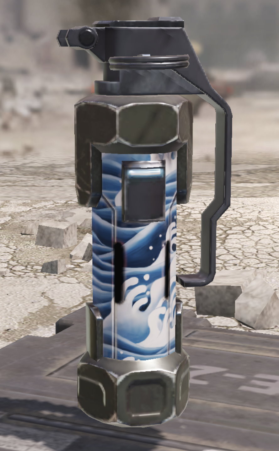 Flashbang Grenade Blue Wave, Uncommon camo in Call of Duty Mobile