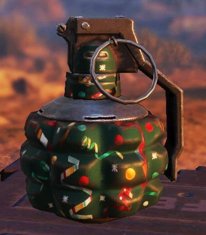 Frag Grenade Holiday Ribbons, Uncommon camo in Call of Duty Mobile