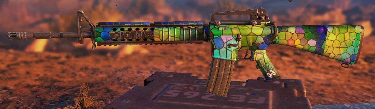 M16 Stained Glass, Uncommon camo in Call of Duty Mobile