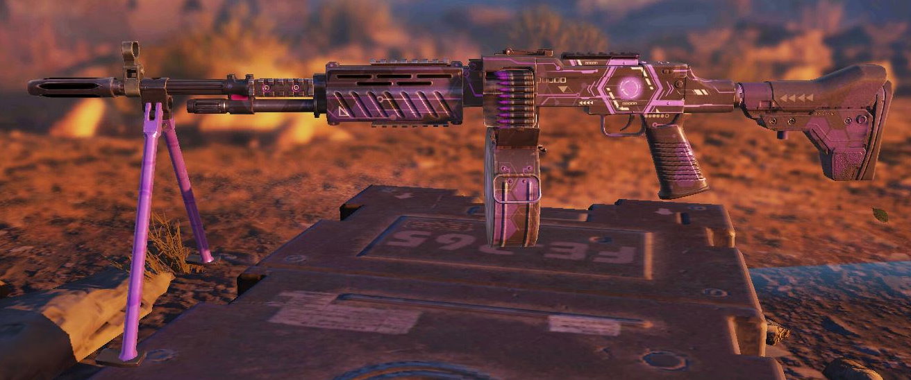 RPD Irradiated Amethyst, Rare camo in Call of Duty Mobile