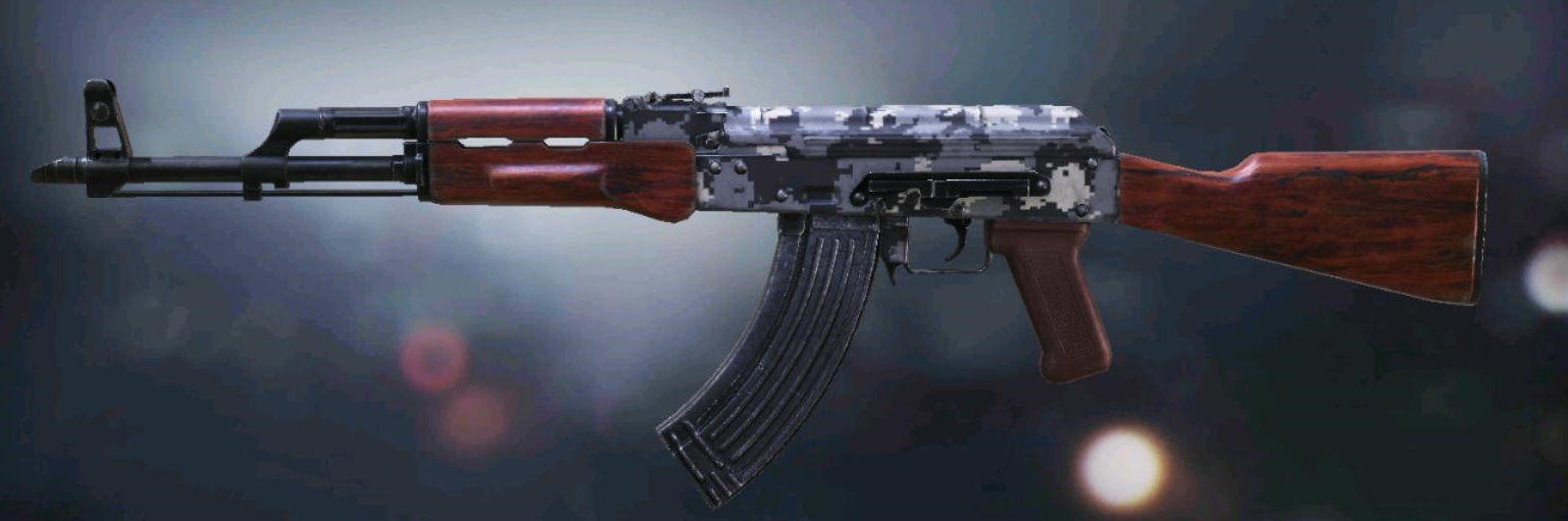 AK-47 Arctic Digital, Uncommon camo in Call of Duty Mobile