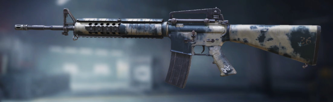 M16 Distressed, Uncommon camo in Call of Duty Mobile