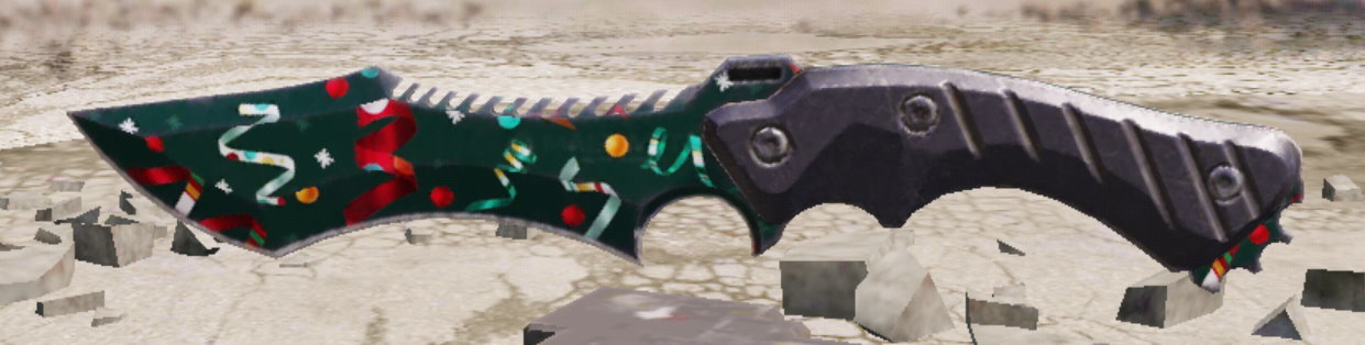 Knife Holiday Ribbons, Uncommon camo in Call of Duty Mobile