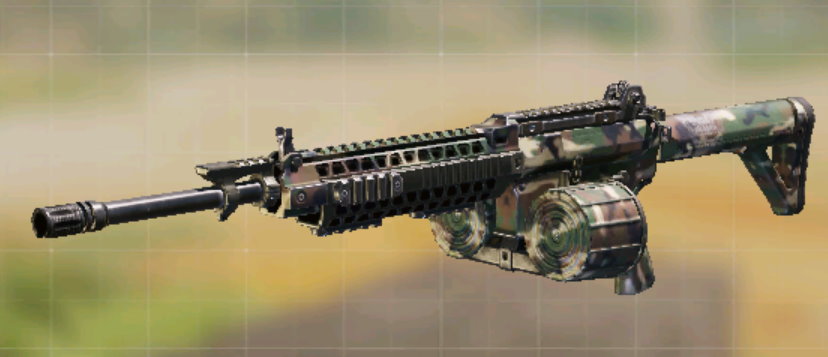 M4LMG Modern Woodland, Common camo in Call of Duty Mobile
