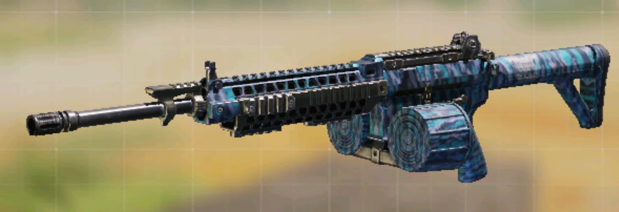 M4LMG Blue Iguana, Common camo in Call of Duty Mobile