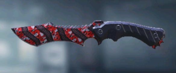 Knife Plated Red, Uncommon camo in Call of Duty Mobile