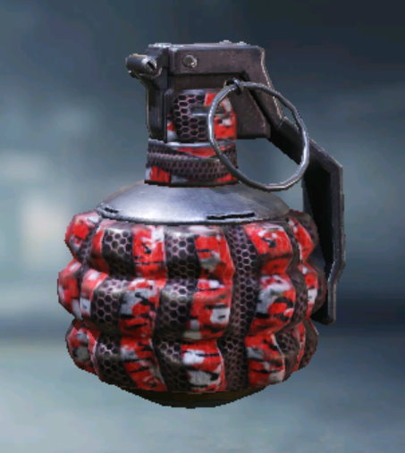 Frag Grenade Plated Red, Uncommon camo in Call of Duty Mobile