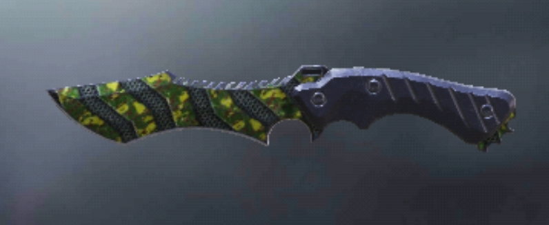 Knife Plated Green, Uncommon camo in Call of Duty Mobile