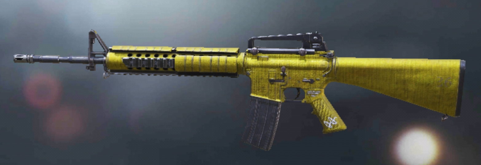 M16 Yellow Fabric, Uncommon camo in Call of Duty Mobile