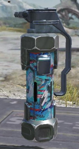 Concussion Grenade Blue Graffiti, Uncommon camo in Call of Duty Mobile