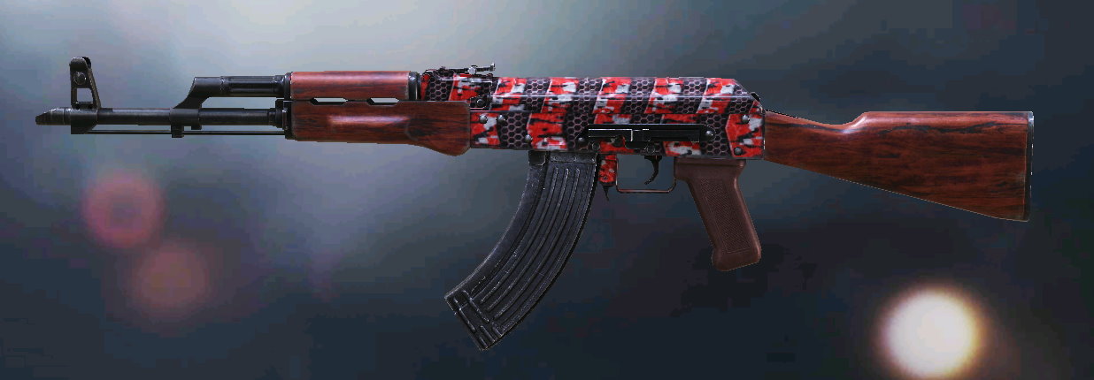 AK-47 Plated Red, Uncommon camo in Call of Duty Mobile