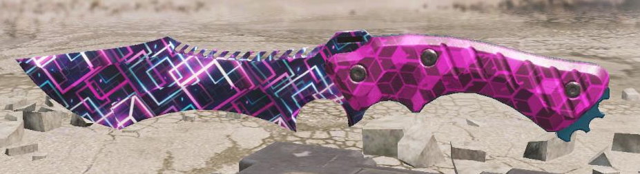 Knife Cubic Illusion, Rare camo in Call of Duty Mobile