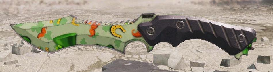 Knife St. Patrick's Day, Uncommon camo in Call of Duty Mobile