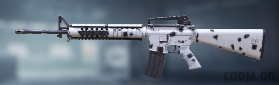 M16 Dalmatian, Uncommon camo in Call of Duty Mobile