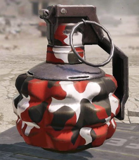 Frag Grenade Red, Uncommon camo in Call of Duty Mobile