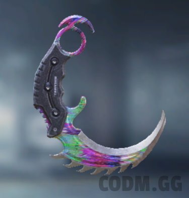 Karambit VHS Glitch, Epic camo in Call of Duty Mobile